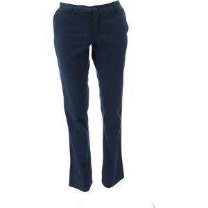 NWT LANDS' END JUNIOR'S PLAIN FRONT PANTS CLASSIC NAVY 5